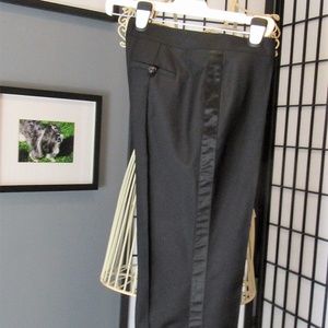 Burberry Black Tuxedo Pants.  Size USA 10